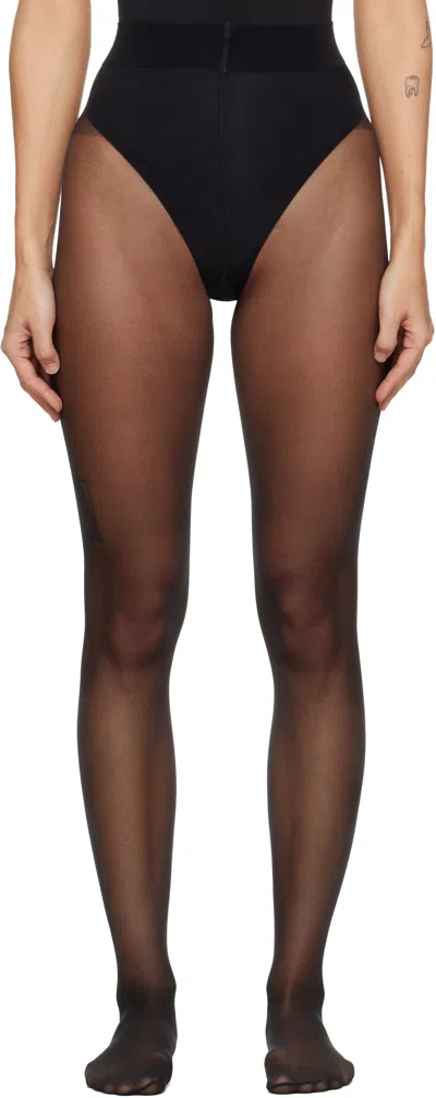 Wolford Black Satin Touch 20 Tights
