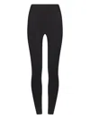 Wolford Midnight Grace Front-slit Jersey Leggings In Black