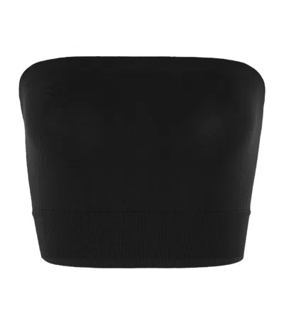Wolford Black Solid Strapless Top