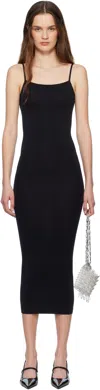 Wolford Silhouette-enhancing Maxi Dress With Spaghetti Straps In 7005 Black