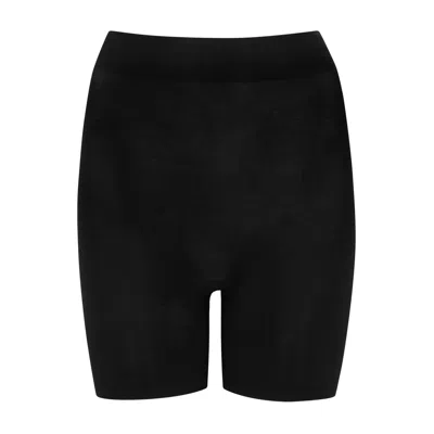 Wolford Black Stretch Cotton Control Shorts