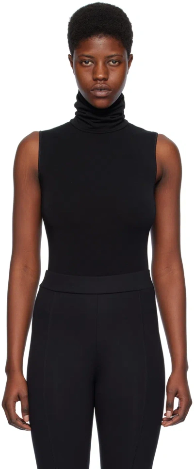 Wolford Black String Bodysuit In 7005 Black