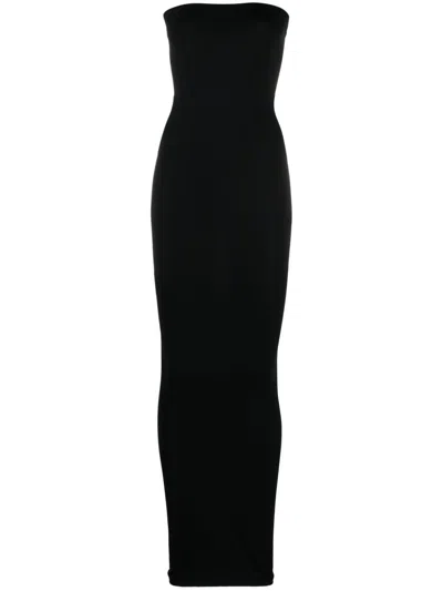 Wolford Black Synthetic Clothing Dresses In Blue