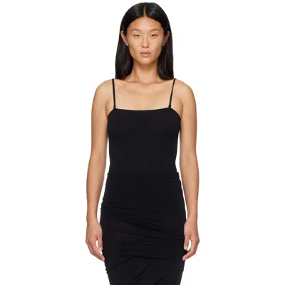 Wolford Black Tube Skin Contour Bodysuit In 7005 - Black