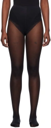 Wolford Tummy 20 Control Top Tights In 7005 Black