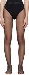 Wolford Black Twenties Econyl Tights In 7005 Black