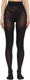 Wolford Black Velvet De Luxe 66 Tights In 7005 Black