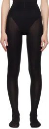 Wolford Black Velvet De Luxe 66 Tights In 7005 Black