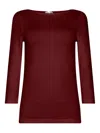 Wolford Fitted Knitwear Boat Neckline In Red