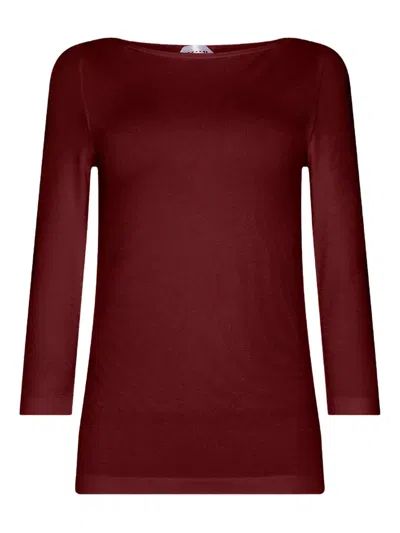Wolford Boat-neck T-shirt In Brown