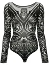 Wolford Paisley Tattoo Body In 灰色