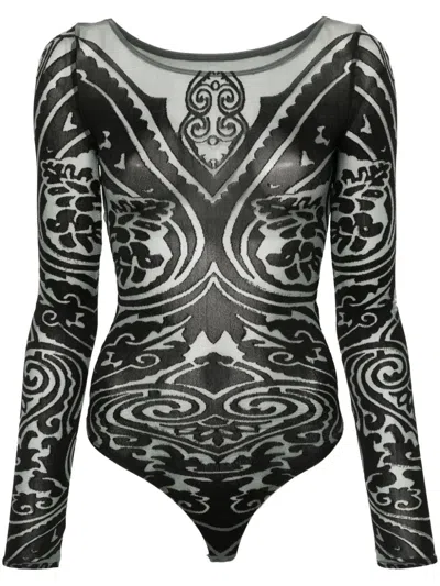 WOLFORD X ETRO BODY TATTOO BODYSUIT
