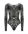 Wolford Paisley Tattoo Body In Black
