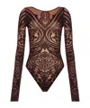 Wolford Body Tattoo Bodysuit In Black