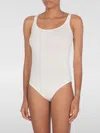 Wolford Jamaika Cotton-blend Bodysuit In Weiss