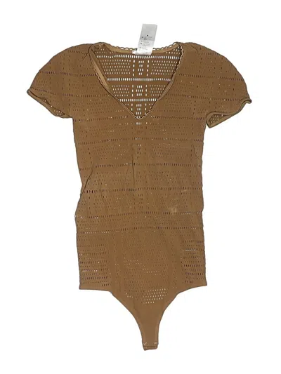 Pre-owned Wolford Bodysuit In Brown