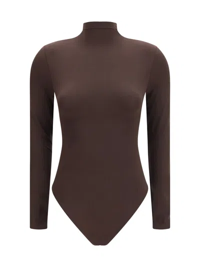 Wolford Bodysuit In Brown