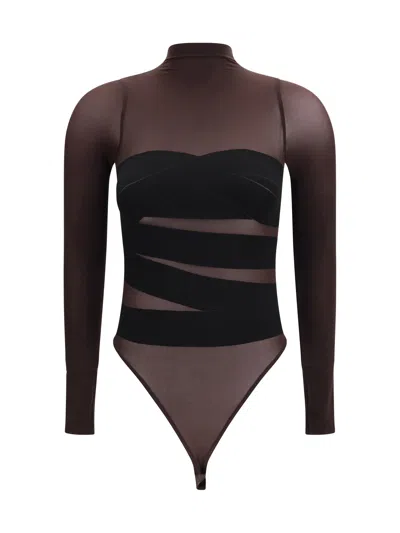 Wolford Bodysuit In Brown