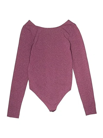 Pre-owned Wolford Bodysuit In Burgundy