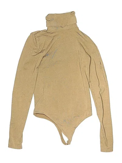 Pre-owned Wolford Bodysuit In Gold