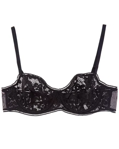 Wolford Bold Lace Underwire Bandeau Bra In Black