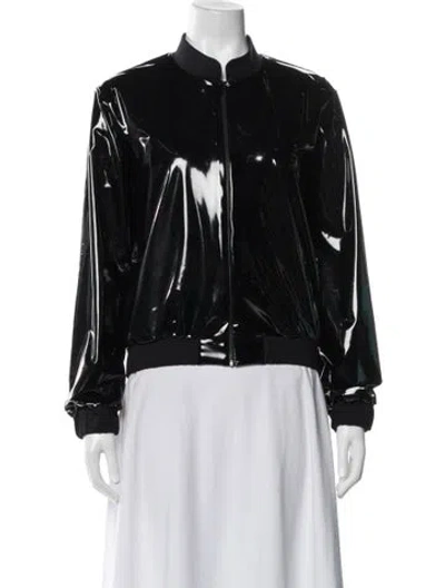 Pre-owned Wolford Bomber Jacket In Black
