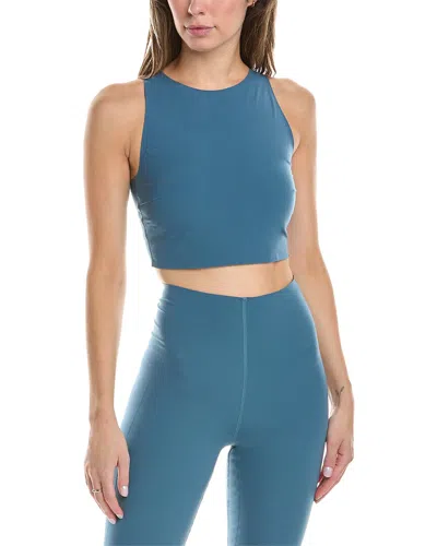 Wolford Bonded Crop Top In Blue