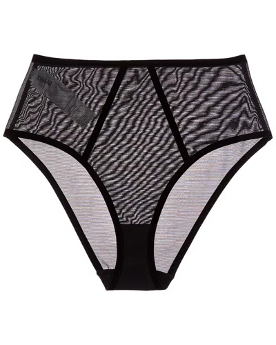 Wolford Bonded To Tulle Shaping Brief In Black