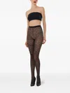 Wolford Bouquet Floral Tights In Black