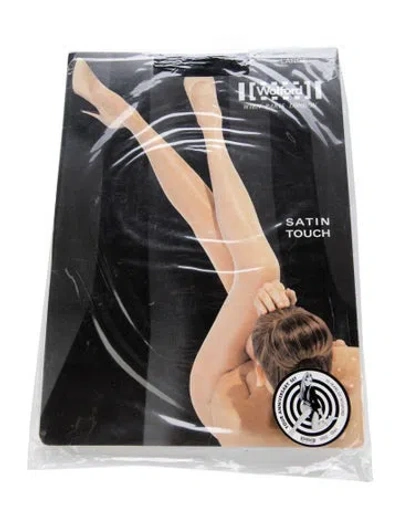 Pre-owned Wolford Branded Hosiery In Black
