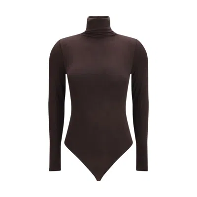 Wolford Brown Cotton Bodysuit