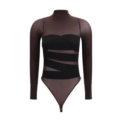 Wolford Brown Polyamide Bodysuit