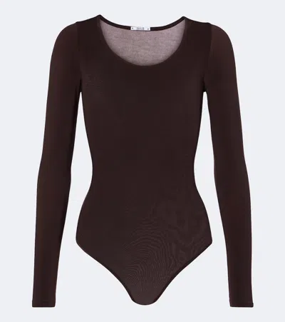 Wolford Buenos Aires Bodysuit In Brown