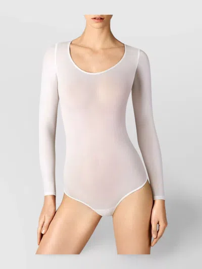 Wolford Buenos Aires Sheer Stretch Body In White