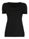 Wolford Logo Round-necked T-shirt In Black