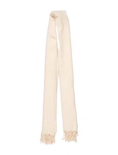 Pre-owned Wolford Cashmere Scarf In Neutral