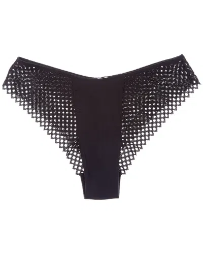 Wolford Cheeky Romantic Net Bikini Panty In Black