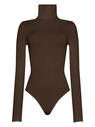 Wolford Colorado Bodysuit In Brown