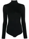 Wolford Colorado Roll-neck Long-sleeve Bodysuit In Black