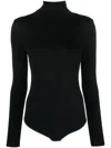 Wolford Colorado Roll-neck Long-sleeve Bodysuit In Black