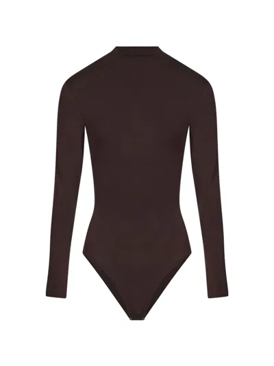 Wolford Colorado High-neck Long-sleeve Bodysuit In Black