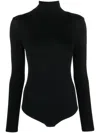 Wolford Colorado Roll-neck Long-sleeve Bodysuit In Black