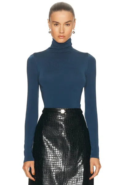 Wolford Colorado String Bodysuit In Blue