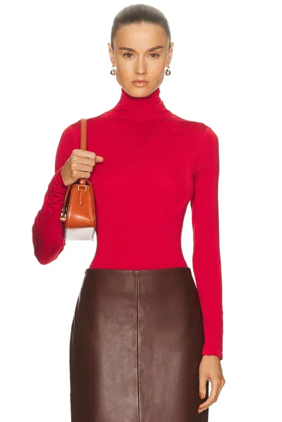 Wolford Colorado String Bodysuit In Red