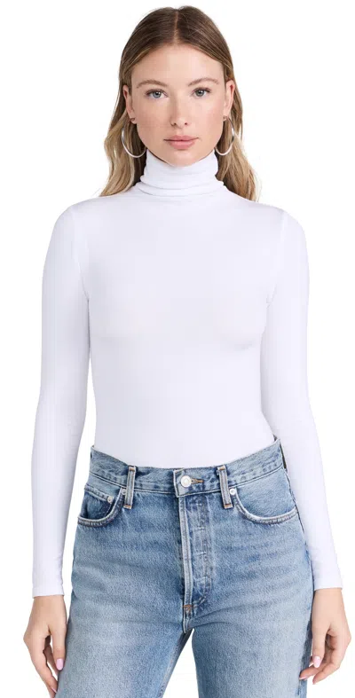WOLFORD COLORADO STRING THONG BODYSUIT WHITE