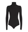Wolford Seamless Fitted Turtleneck Long-sleeved Top In Black