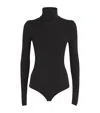 Wolford Seamless Fitted Turtleneck Long-sleeved Top In Black