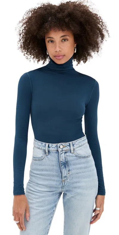Wolford Colorado Thong Bodysuit Deep Water In Blue