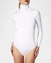Wolford Colorado Turtleneck Thong Bodysuit In White