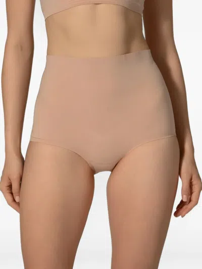 Wolford Contour High-waist Briefs In Pink
